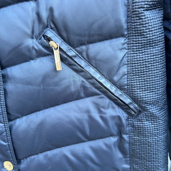 Michael Kors Navy Down Parka, size Small - Picture 5 of 13